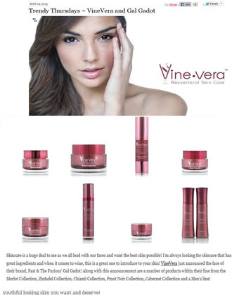 What are some expert reviews of Vine Vera skin care?